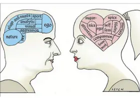 Coppia stilizzata con cervelli visibili che mostrano connessioni, simbolo di ascolto empatico e comunicazione profonda